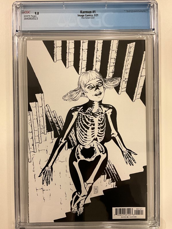 Karmen #1 Kirby's Comic Art & Black Cape Comics Variant (2020) CGC 9.8