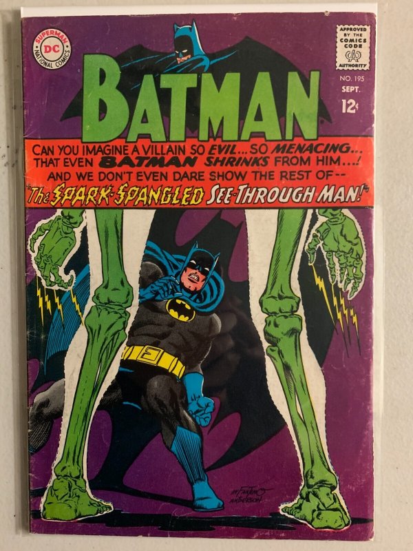 Batman #195 Creegan becomes an irradiated skeleton 4.0 (1967)