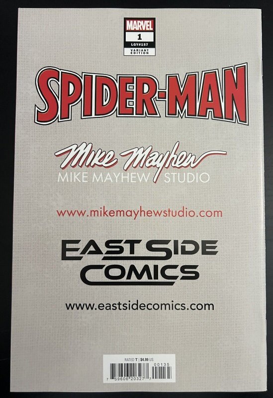 SPIDER-MAN #1 (2022) Mike Mayhew Studio Variant Cover A Trade Dress Raw