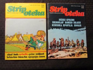 1980 STRIPOTEKA #583 588 FN 6.0 Yugoslavia Comic LOT of 2 Prince Valiant Asterix