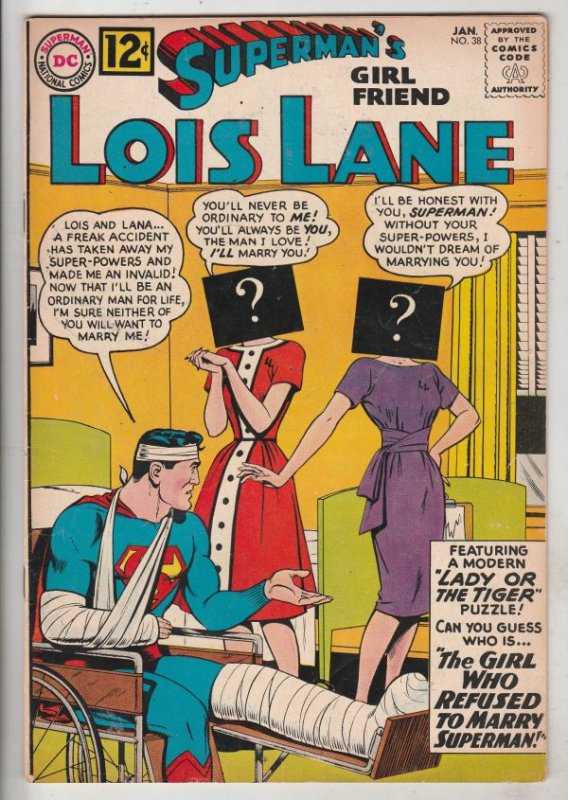 Lois Lane, Superman's Girlfriend  #38 (Jan-63) VF+ High-Grade Superman, Lois ...