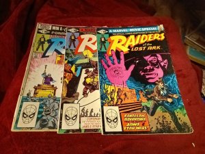 MARVEL MOVIE SPECIAL RAIDERS OF THE LOST ARK: 1-3 Complete Set! Lot Run Series