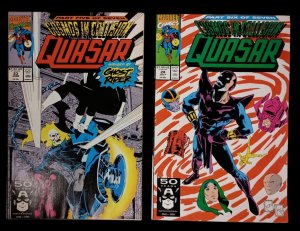 Quasar #23-24 Cosmos in Collision Pt 5 & 5 Marvel Comics 1991 VF