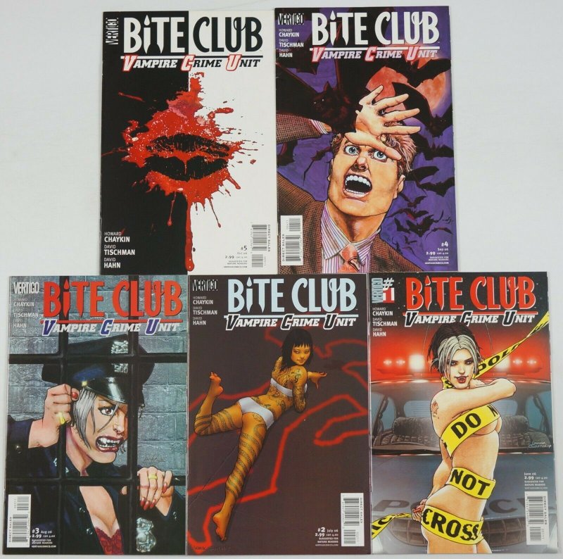 Bite Club: Vampire Crime Unit #1-5 VF/NM complete series - howard chaykin set