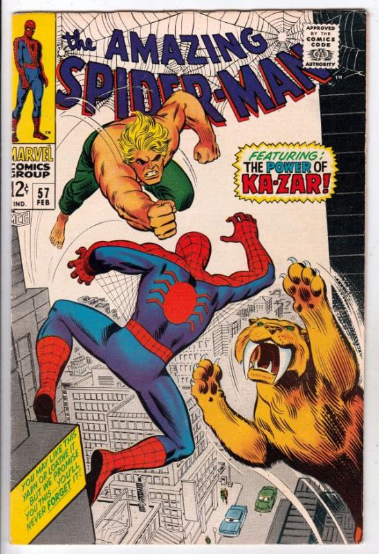 Amazing Spider-Man #57 (Feb-68) VF+ High-Grade Spider-Man