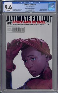 ULTIMATE FALLOUT #4 CGC 9.6 1ST MILES MORALES SARA PICHELLI VARIANT 2ND PRINTING