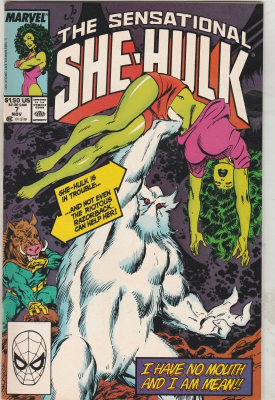 The Sensational She-Hulk #7 (1989)1st Xemnu! Battle cover! High-Grade NM- Wow!