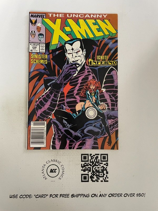 Uncanny X-Men # 239 NM Marvel Comic Book Wolverine Beast Iceman Storm 14 J214