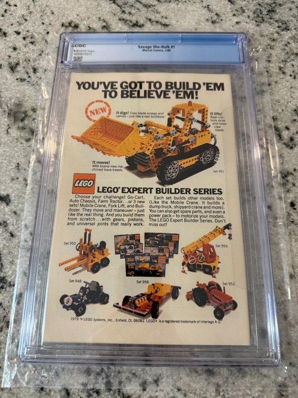 Savage She-Hulk # 1 CGC Graded 9.2 Marvel Comic Book 1st Appearance Key JH24