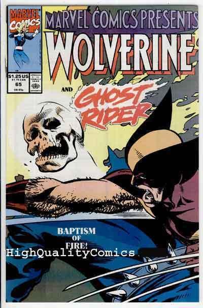 MARVEL COMICS PRESENTS #65, NM+, Wolverine, Ghost Rider, more MCP in store