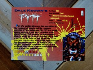 Pitt #1 First Issue (Image 1993) 1st Appearance By Dale Keown + Trading Card VF-