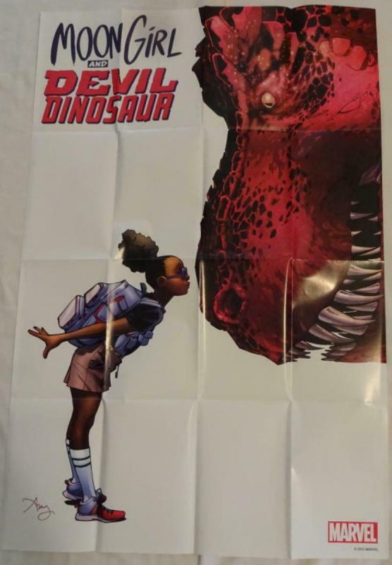 MOON GIRL AND DEVIL DINOSAUR Promo Poster, 24 x 36, 2015, MARVEL, Unused 150