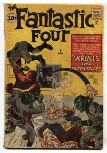 FANTASTIC FOUR #2 Second issue-Marvel 1962-Silver-Age COMIC BOOK 