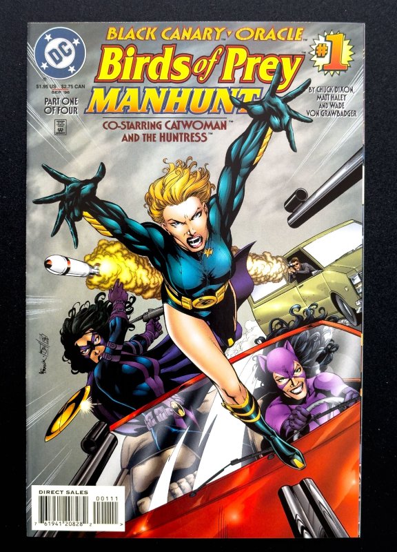 Birds of Prey: Manhunt #1-4 (1996) [Lot of 4bks] - [KEY] 1st Solo Series - NM