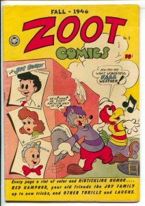 Zoot Comics #3 1946-Red Kamphor-Senor Tamale-Joy Family-Rare in higher grades...