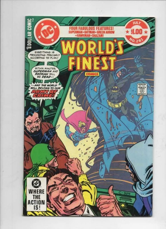 WORLD'S FINEST #281, VF, Batman, Superman, Shazam, 1941 1982, more in store