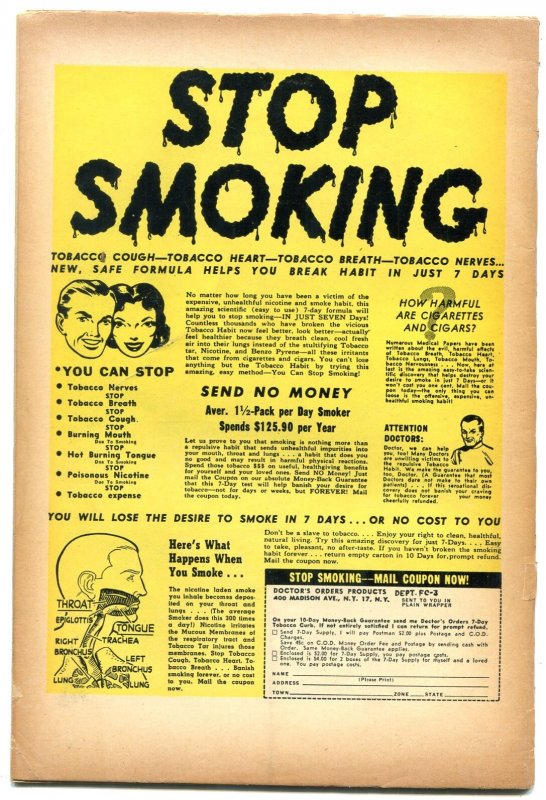 FIGHTING MAN #8 1953-FARRELL COMICS-BATTLE ADVENTURES FN