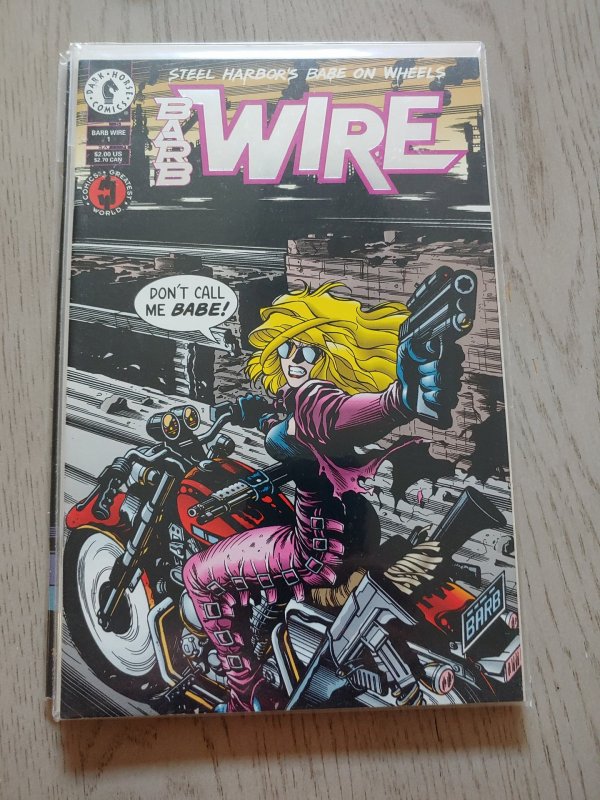 BARB WIRE #1 APR 1994 DARK HORSE COMICS GREATEST WORLD NM Enhanced Cover