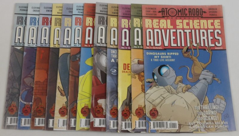 Atomic Robo Presents Real Science Adventures #1-12 VF/NM complete series ; Red 5