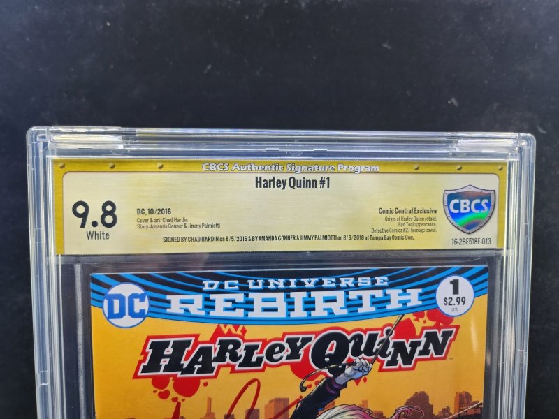 Harley Quinn #1 - Signed C. Hardin, A. Conner, J. Palmiotti - CBCS 9.8 - 2016