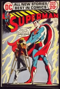SUPERMAN #254 FN- NEAL ADAMS INKS