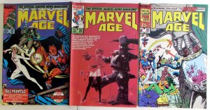 Marvel Age Lot 3 #25, 28, 30 1985 Marvel Cloack & Dagger Storm She-Hulk Comics