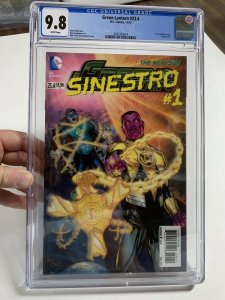 Green Lantern 23.4 Cgc 9.8 White Pages Sinestro Lenticular Dc Comics 3D 3-d