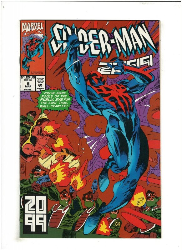 Spider-man 2099 #5 NM- 9.2 Marvel Comics 1993 Peter David 