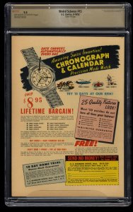 Weird Science #15 CGC NM 9.4 Off White to White Gaines File Copy