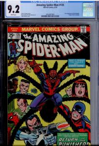 Amazing Spider-Man #135 CGC 9.2 WHITE pages; 2nd app. Punisher