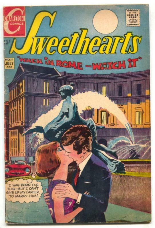 Sweethearts #111 1970- Charlton Romance VG 