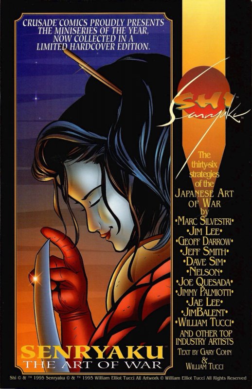 Shi: The Way of the Warrior #2 Fan Appreciation Cover (1994) New
