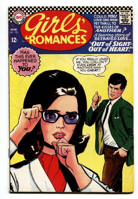 GIRLS' ROMANCES #123-D.C. ROMANCE-SILVER AGE-comic book 1967