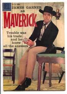 Maverick-Four Color Comics #892 1958-Dell-James Garner photo cover-TV series ...