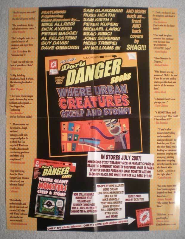 DORIS DANGER CREATURES Promo Poster, 17x22, Unused, more Promos in store