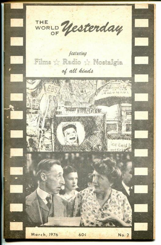 World of Yesterday #2 4/1976-Ma & Pa Kettle-movie checklist-nostalgia-VG