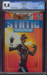 STATIC #1 CGC 9.4 COLLECTOR'S EDITION 1ST VIRGIL HAWKINS 011