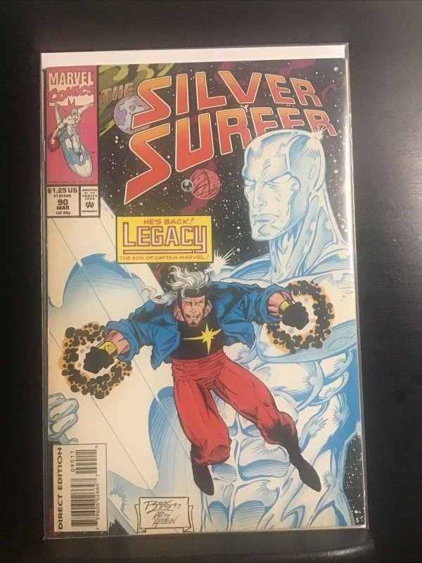 SILVER SURFER #90 (March 1994) Marvel 2nd Series - Captain Marvel III - VF-NM