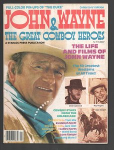 MAG: John Wayne and The Great Cowboy Heroes #1 1979-1st issue-Top 50 Westerns...