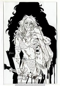 INVINCIBLE RED SONJA (2021 DYNAMITE) #2 VARIANT 1:40 CONNER LINE ART VIR G31530