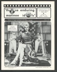 Those Enduring Matinee Idols #22 4/1973-Movie serial fanzine-Film images-arti...