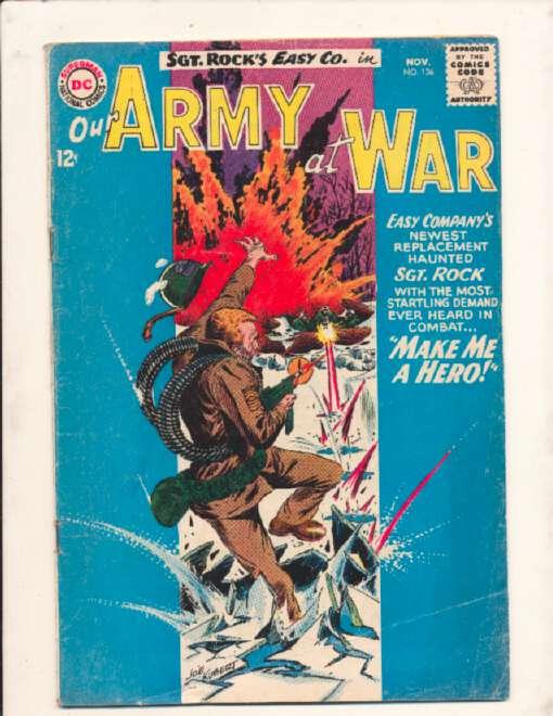 Our Army at War (1952 series) #136, Good+ (Actual scan)