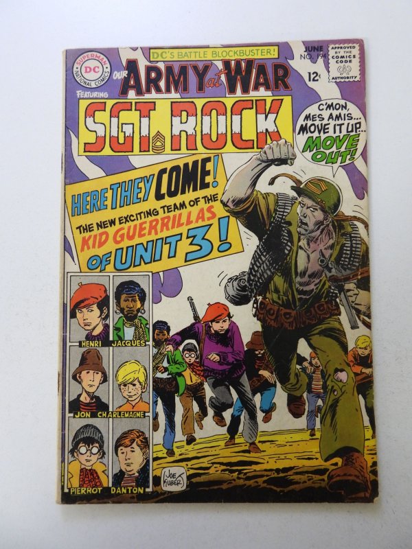 Our Army at War #194 (1968) VG condition rusty staples