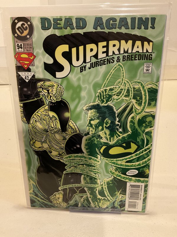 Superman #94  1994  9.0 (our highest grade)  Dead Again!