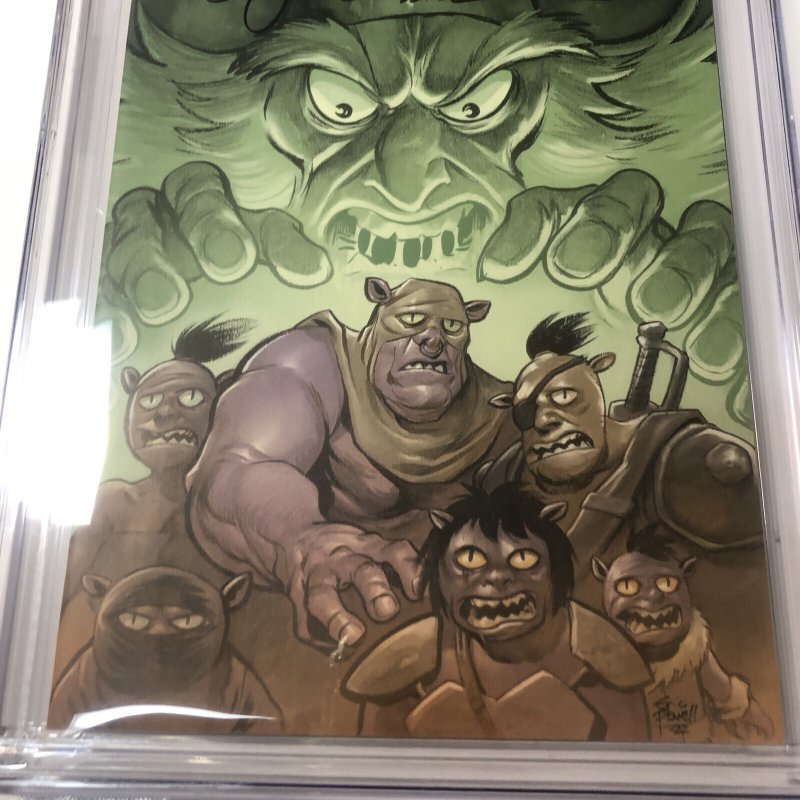 Orcs : The Curse (2022)  # 1 ( CGC 9.8 SS) Signed & Sketch  Eric Powell * Virgin