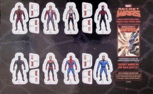 MARVEL SECRET WARS BATTLE STANDEE SHEET - Not Punched Spider-Man Black Panther