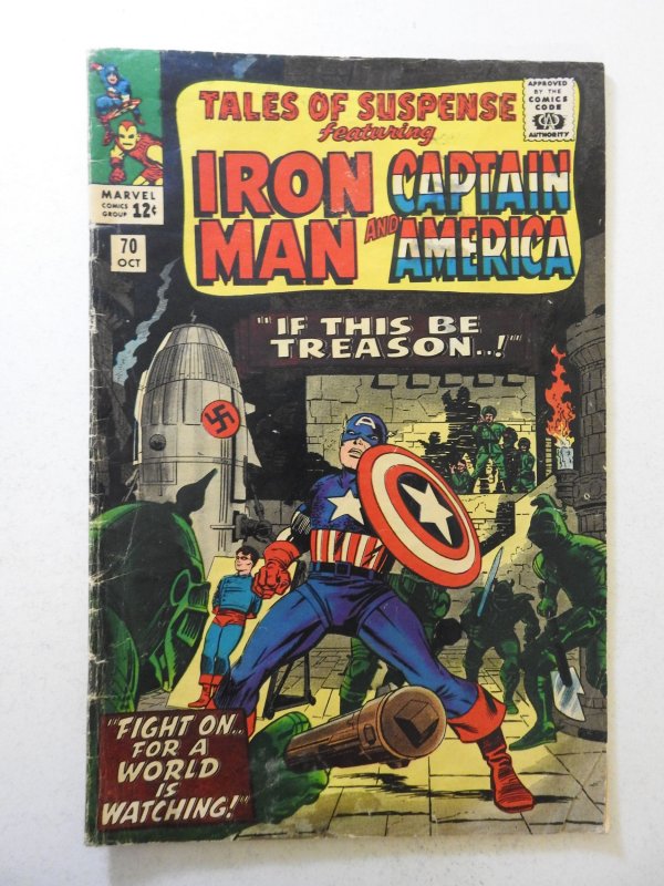 Tales of Suspense #70 (1965) GD+ Cond glue residue interior fc and interior bc