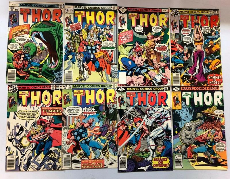 Bronze Age Thor Comic Lot From:# 204-297 avg 4.0 VG (1972-80)