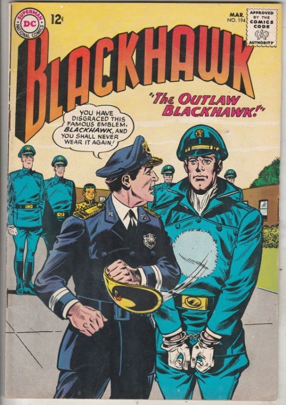 Blackhawk #194 (Mar-64) VF/NM High-Grade Black Hawk, Chop Chop, Olaf, Pierre,...