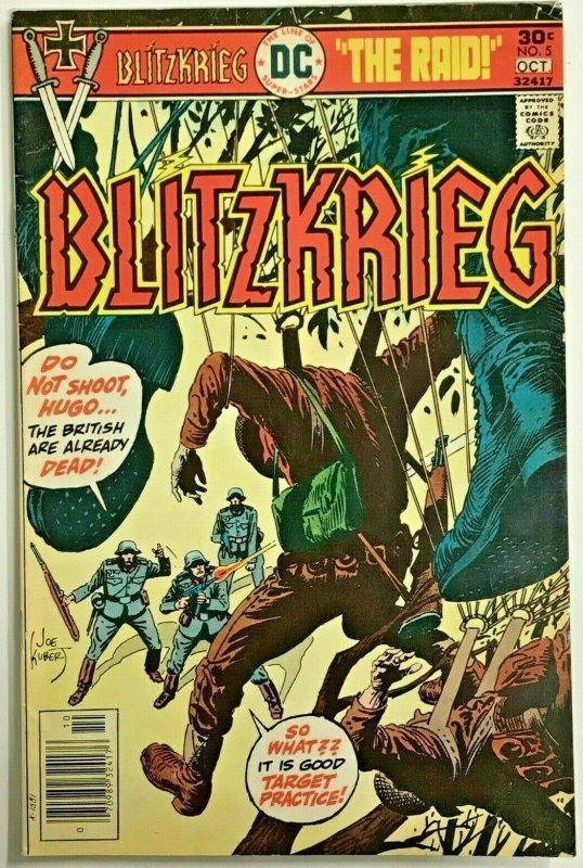 BLITZKRIEG#5 FN/VF 1976 DC BRONZE AGE COMICS 